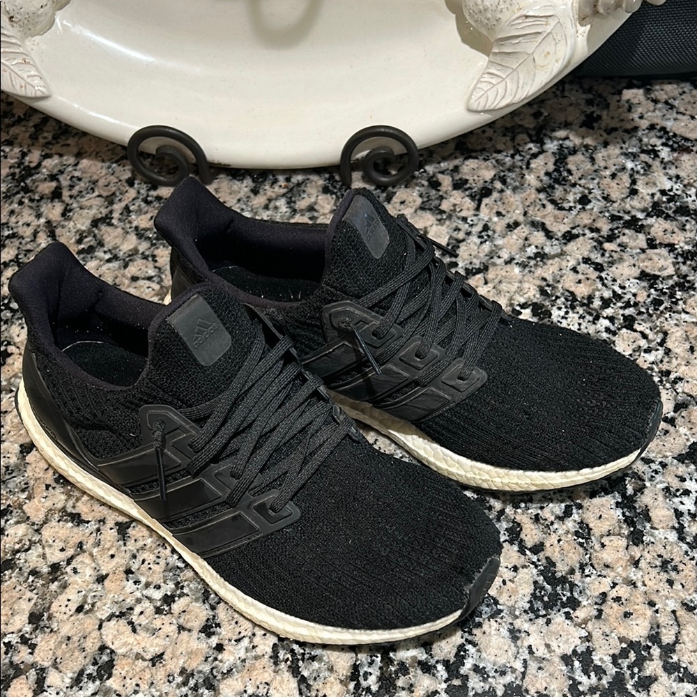 Adidas Black Ultra Boost, Size 10 1/2